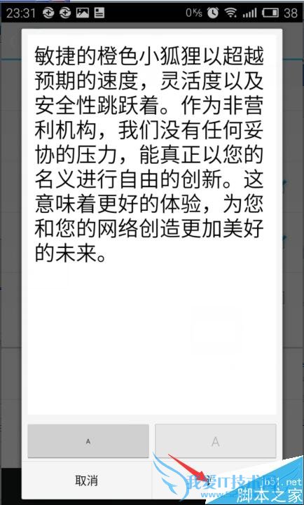 手机火狐浏览器设置字体大小的步骤