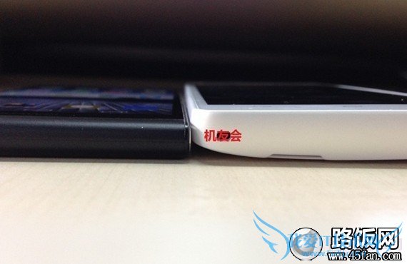 华为荣耀3与P6机身厚度对比