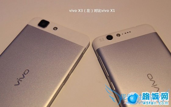 步步高Vivo X3与X1背面外观对比