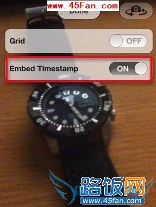 iPhone5S拍照显示日期