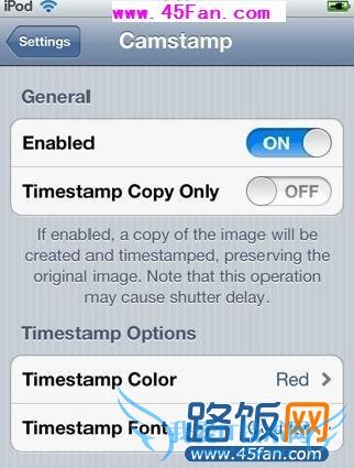 iPhone5S拍照显示日期