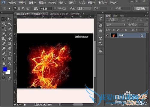 如何使用ps将黑色背景图片的火花抠出?