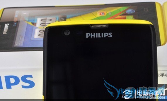 飞利浦W6500正面顶部外观细节