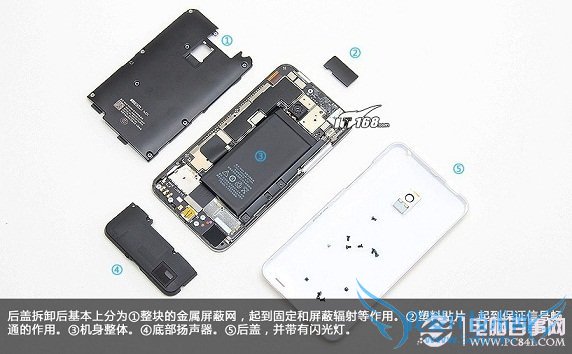 魅族Mx2拆开后的五个模块