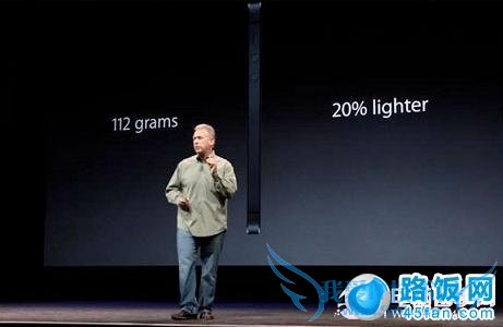 iPhone5与iPhone4S重量区别对比:iPhone5比iPhone4S轻20%
