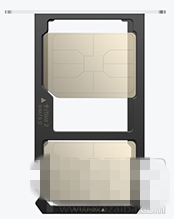 分享荣耀7i手机卡和TF内存卡安装方法