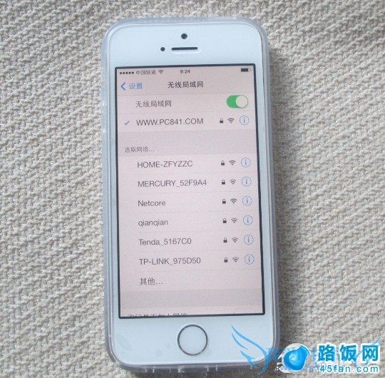 iPhone5s连接无线网络成功