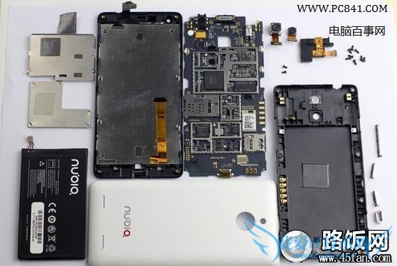 努比亚 Z5 mini内部配件全家福 www.45fan.com