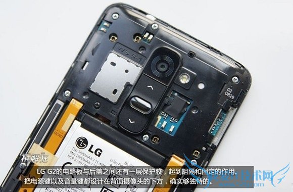 LG G2独特的电源键与音量键设计