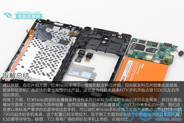 红米Note拆机全家图