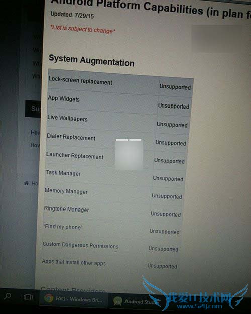 Win10Mobile安装的安卓APK应用不支持的功能有哪些?