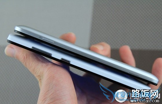 酷派大神F1和华为荣耀3C侧面细节外观对比