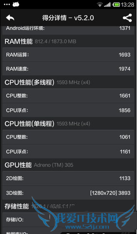 小米手机红米note增强版跑分多少/
