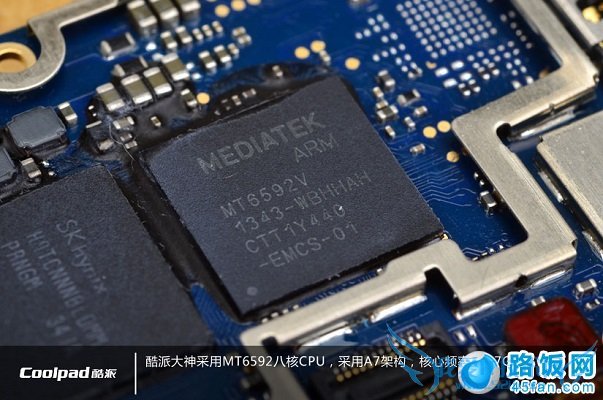 图为联科MT6592八核CPU