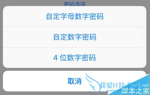 怎么样给ios9设置6位数密码?