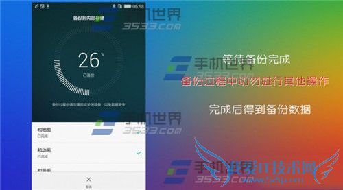 没有USB的情况下,如何给荣耀4C手机里的资料备份呢?