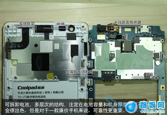 酷派8720L拆机图解评测