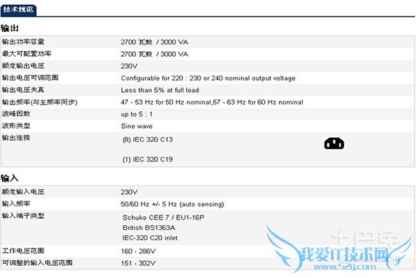 ups电源参数 ups电源参数