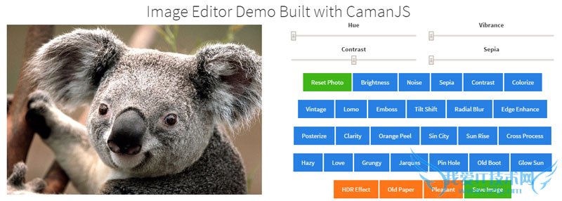 CamanJS Javascript Webҳ ͼ