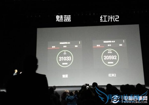 红米2和魅蓝手机跑分对比