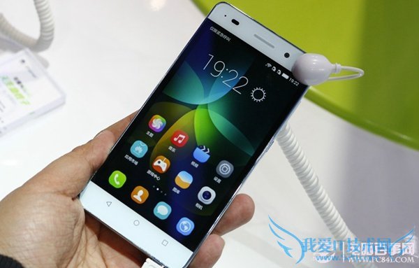 荣耀4c浅蓝色正面外观