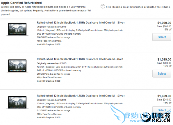 苹果12寸MacBook官翻机来了:7200元