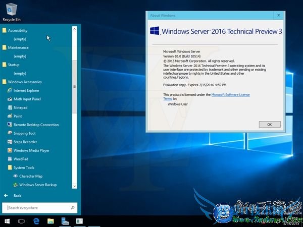 海量截图+下载:Windows Server 2016第三技术预览版泄露