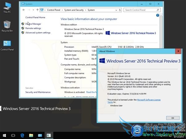 海量截图+下载:Windows Server 2016第三技术预览版泄露