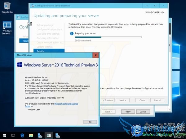 海量截图+下载:Windows Server 2016第三技术预览版泄露