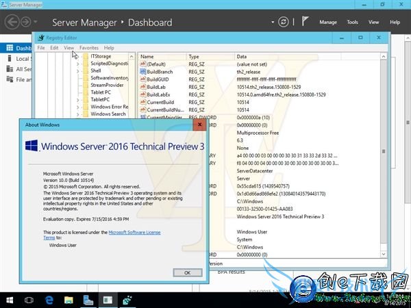 海量截图+下载:Windows Server 2016第三技术预览版泄露