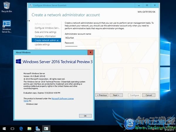 海量截图+下载:Windows Server 2016第三技术预览版泄露