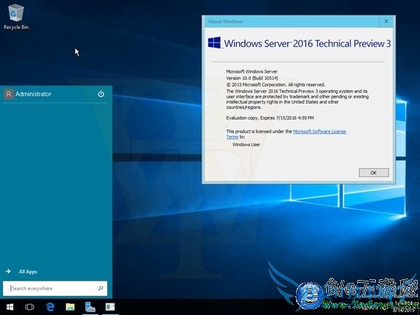 海量截图+下载:Windows Server 2016第三技术预览版泄露