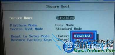Secure Boot ΪDisabled