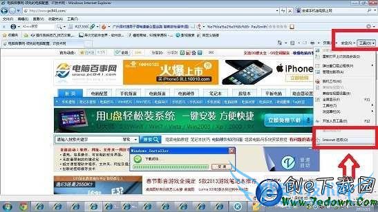 找到浏览器Intel选项