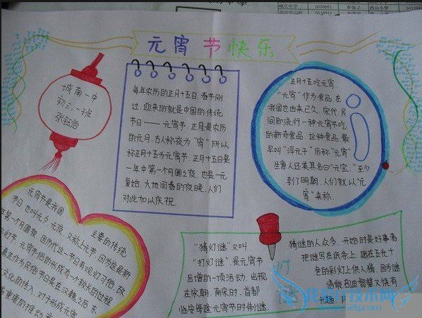 最新元宵节手抄报