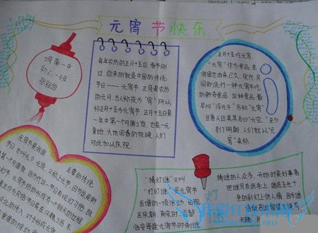 关于元宵节的手抄报图片