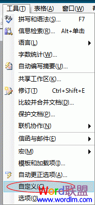 工具中的自定义