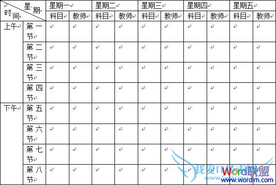 表格中输入资料