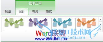 查看各选项卡上提供的组和选项