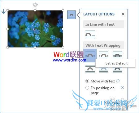 Word2013增加布局选项按钮 设置缺省选项