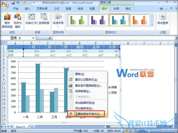 Excel2007ԤʵʶԱͼ