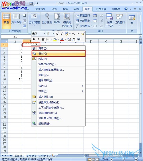 输入并复制数字