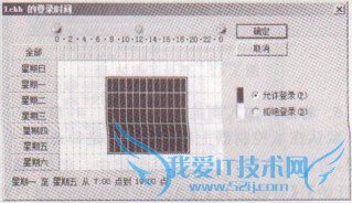 XP操作系统设置登录时间的限制
