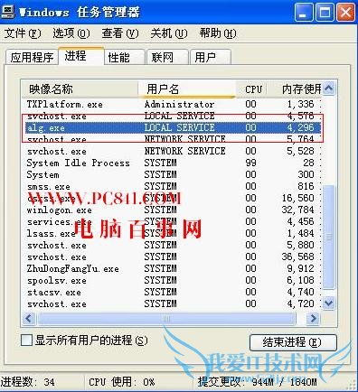 alg.exe是什么进程? 三联