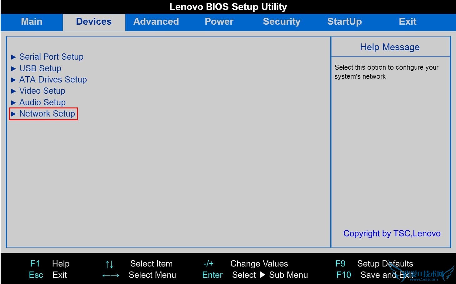 台式机、一体机在BIOS中开启网卡的方法 三联