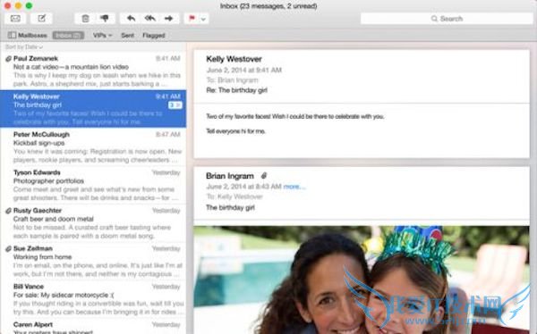 yosemite mail:使用连接诊断 三联
