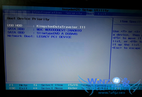 把“USB HDD”切换到第一选项