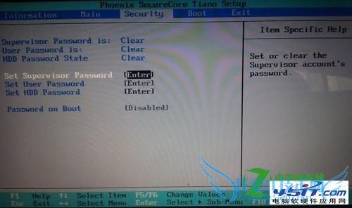 笔记本BIOS密码设置 三联教程