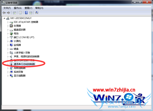 选择通用串行总线控制器