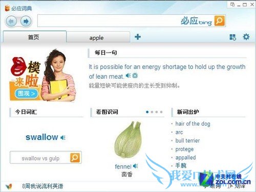 美女教你说英语!必应词典打造纯正口语